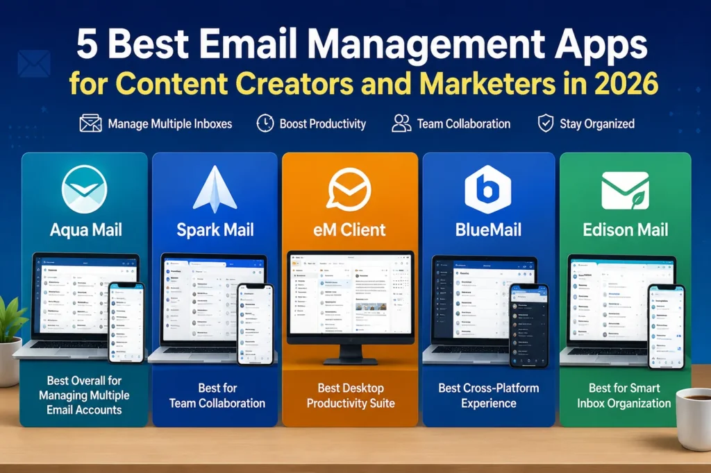 5 Best Email Management Apps for Content Creators and Marketers in 2026
