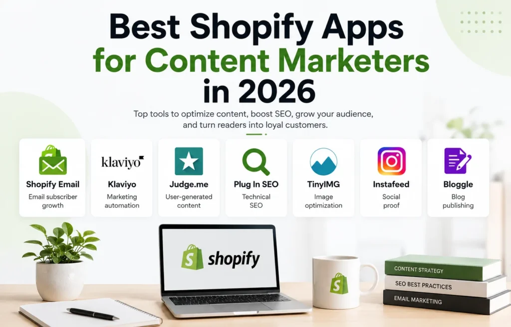 Best Shopify Apps for Content Marketers in 2026 (Top Picks Compared)