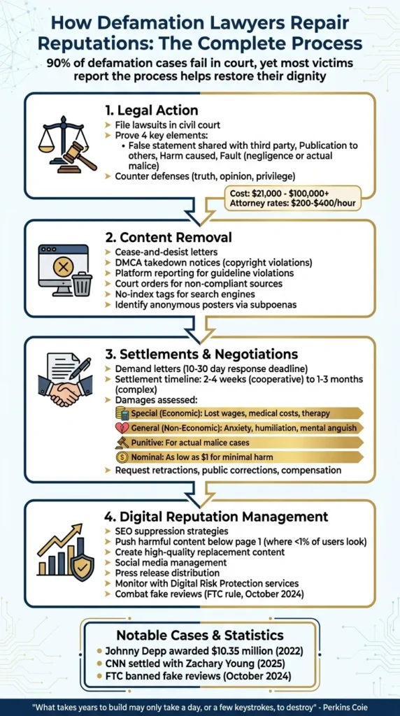 How Defamation Lawyers Help Repair Reputations