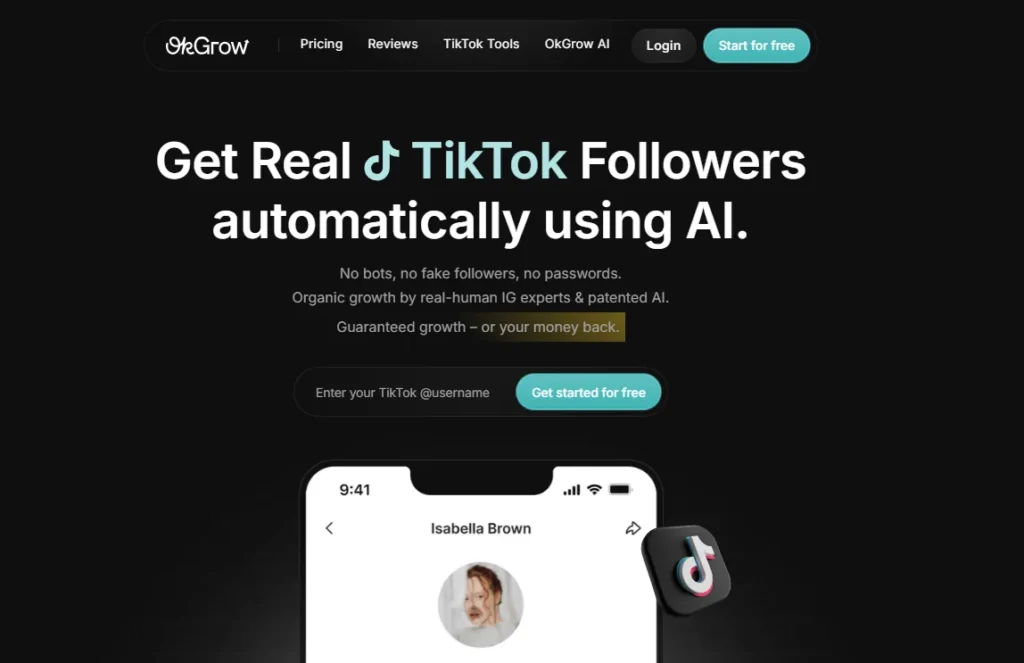 OkGrow: AI-Powered TikTok Growth for Authentic Engagement