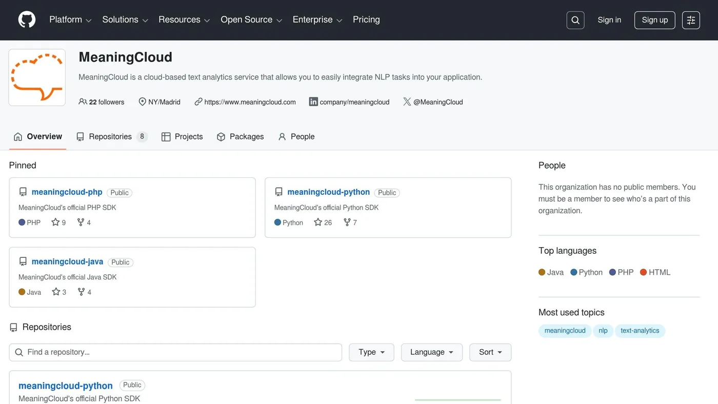 MeaningCloud