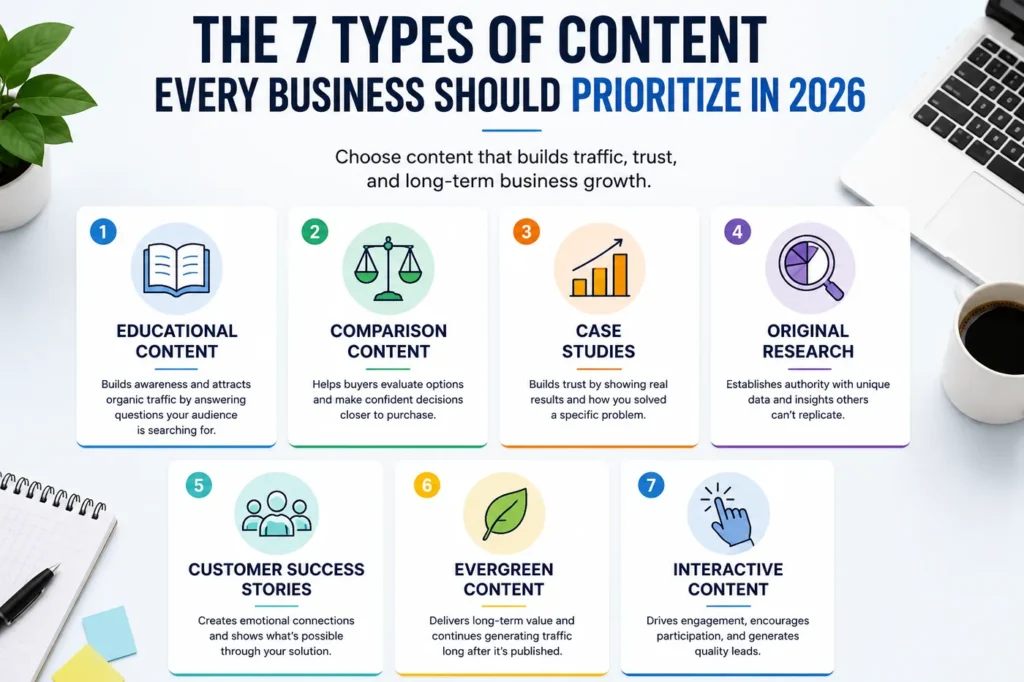The 7 Types of Content Every Business Should Prioritize in 2026 (And Why They Matter)