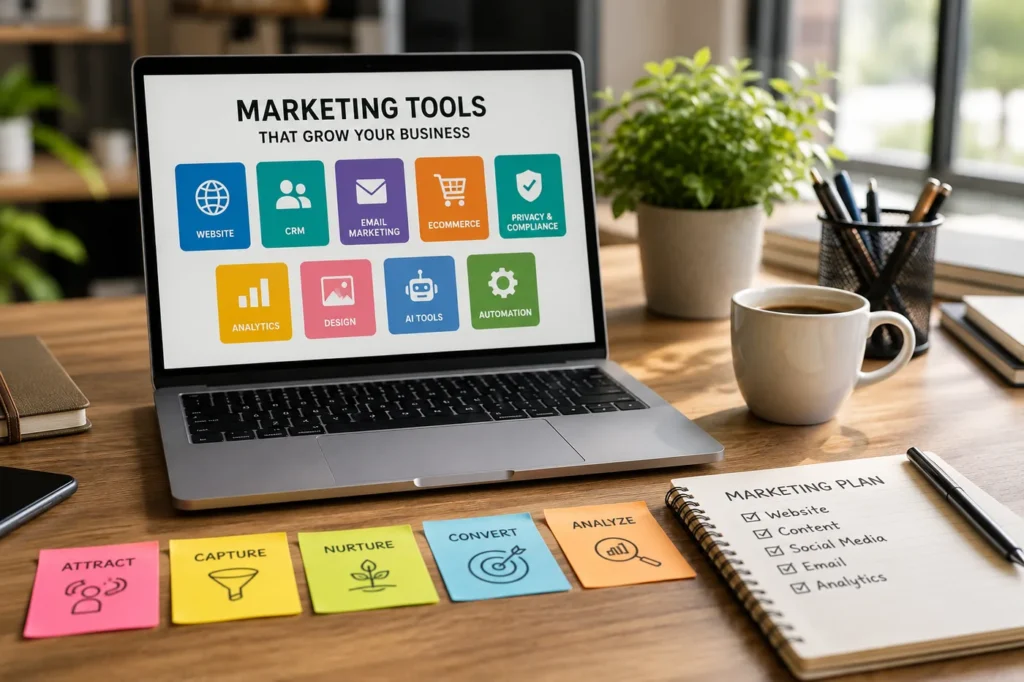 The Essential Marketing Tools Every Small Business Actually Needs (Without Overcomplicating Things)