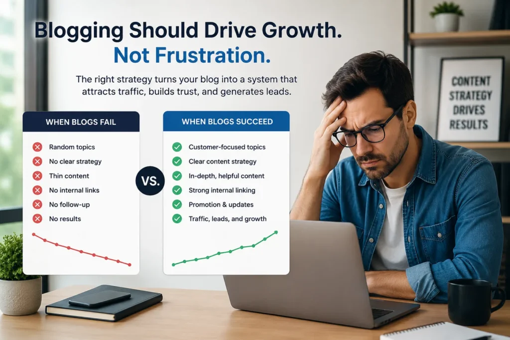 Why Your Business Blog Isn't Driving Traffic or Leads (And How to Fix It) (2026)