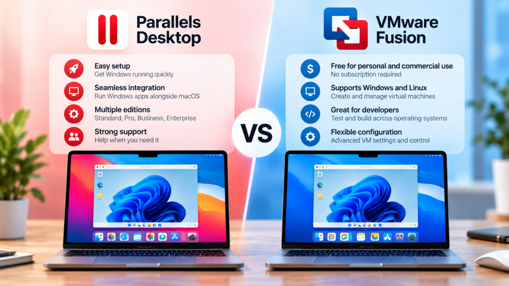 Parallels Desktop vs VMware Fusion: Which Is Better for Running Windows on Mac in 2026?