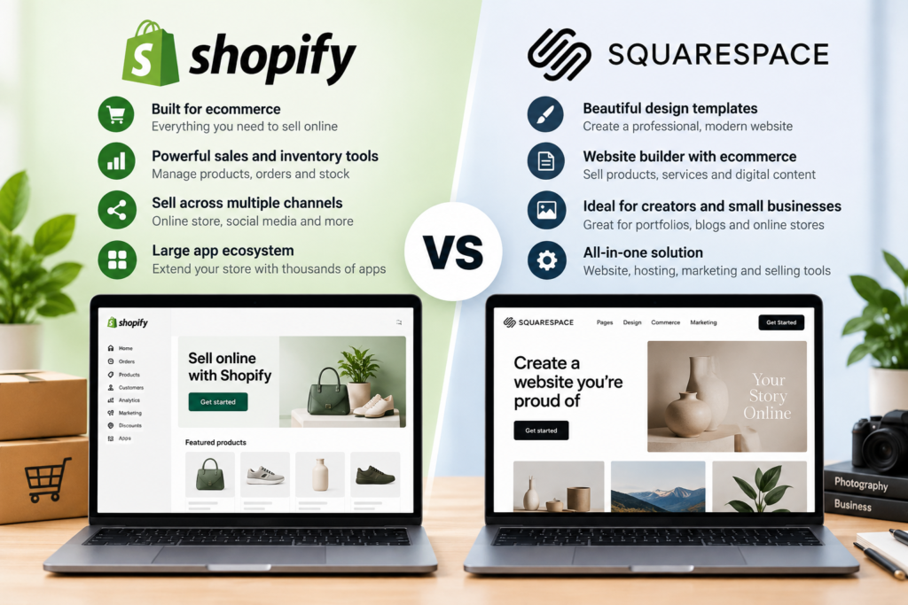Shopify vs Squarespace: Which Is Better for Selling Online in 2026?
